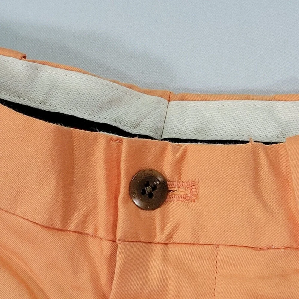 Polo Golf‎ Ralph Lauren Men's Chino Shorts Light Weight Peach Orange 30 Classsic